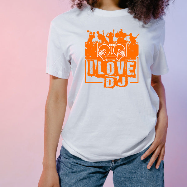 "I Love DJ" Unisex T-Shirt | Equestrian Music Lovers Tee