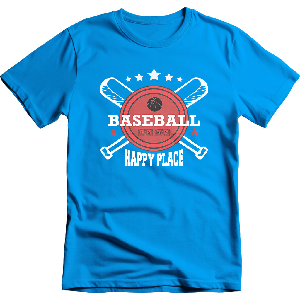 Baseball Is My Happy Place graphic T-shirt - image 4