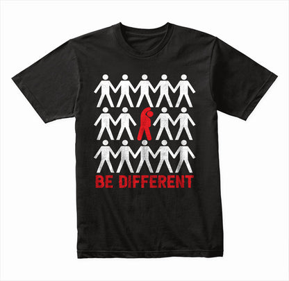 Be Different graphic T-shirt mockup