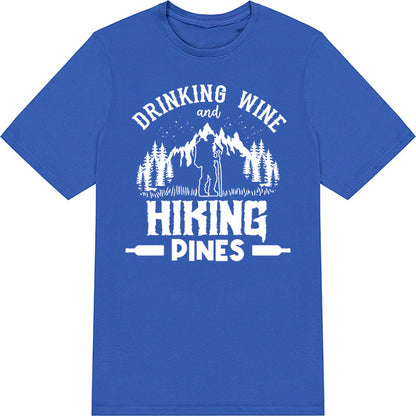 Unisex T-Shirt: Wine & Pines | Ideal for Camping Adventures