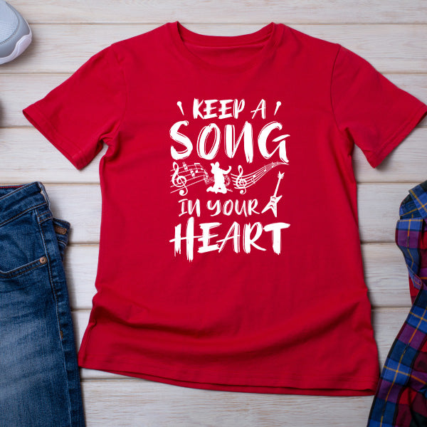 "Keep A Song In Your Heart V2" Unisex T-Shirt - Music Lovers