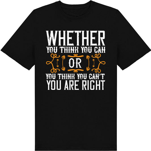 Unisex Equestrian T-Shirt - Motivational Quote | Fitness Focus