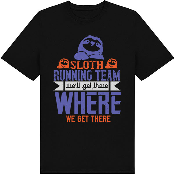 Sloth Running Team Unisex T-Shirt | Equestrian Edition