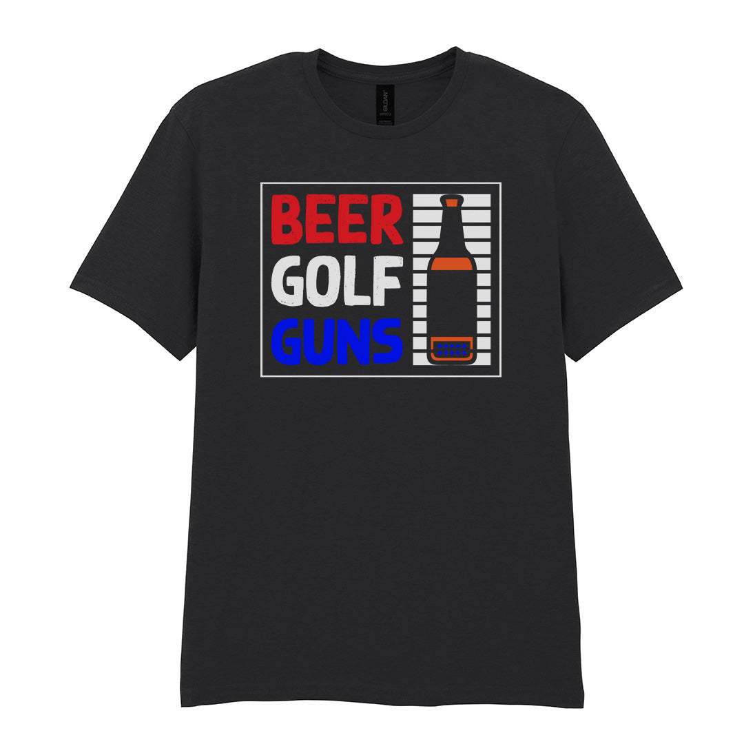 Beer Golf Guns | Unisex Graphic T-Shirt