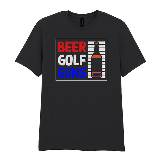 Beer Golf Guns | Unisex Graphic T-Shirt