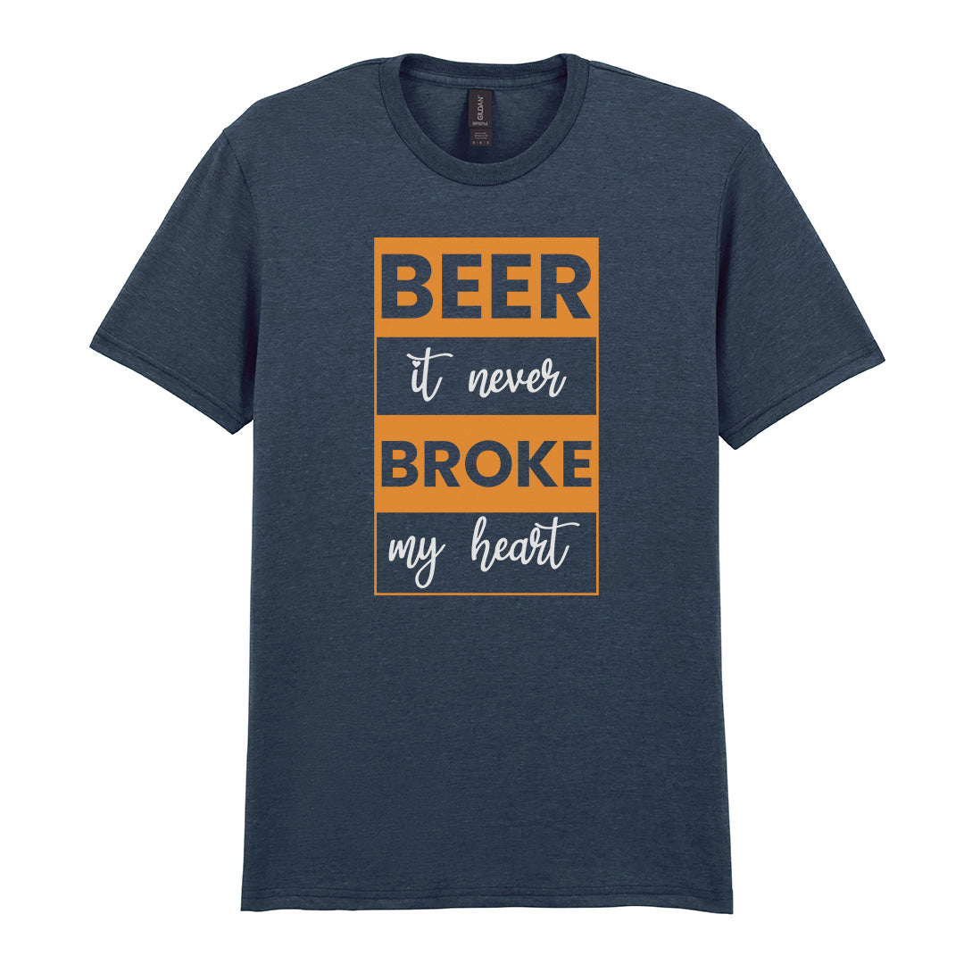 Beer It Never Broke My Heart | Unisex Graphic T-Shirt