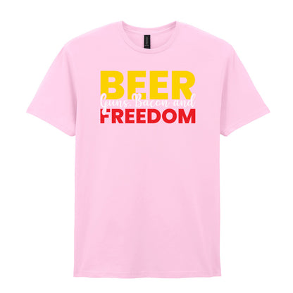 Beer Guns Bacon and Freedom | Unisex Graphic T-Shirt – Design 2