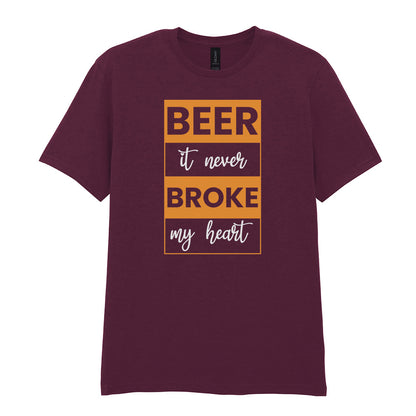 Beer It Never Broke My Heart | Unisex Graphic T-Shirt