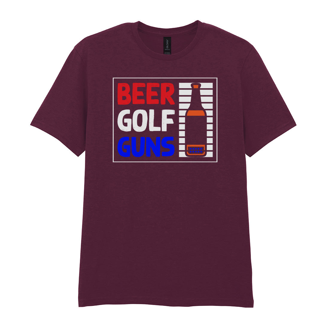 Beer Golf Guns | Unisex Graphic T-Shirt