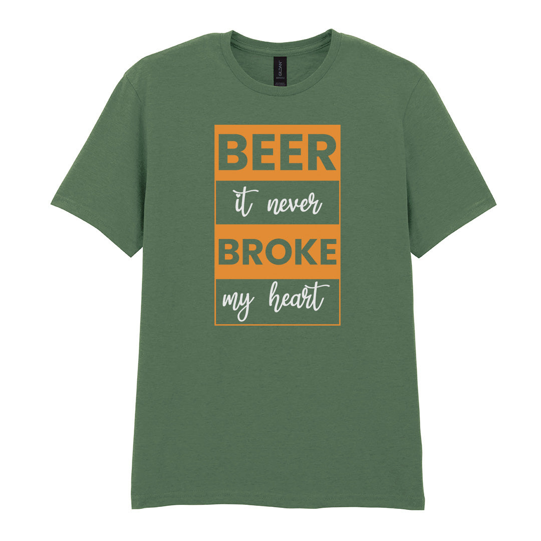 Beer It Never Broke My Heart | Unisex Graphic T-Shirt