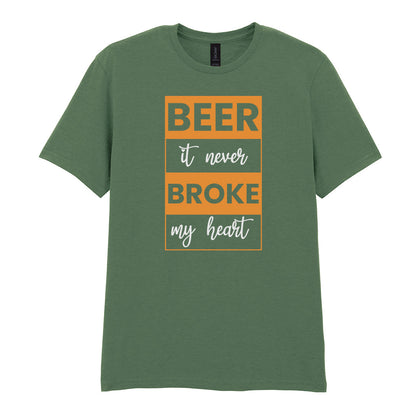 Beer It Never Broke My Heart | Unisex Graphic T-Shirt
