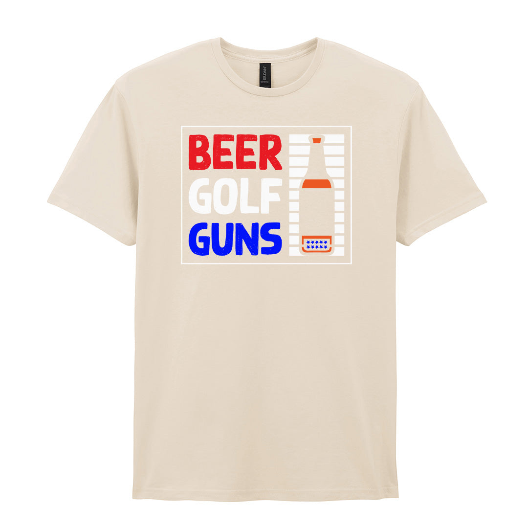 Beer Golf Guns | Unisex Graphic T-Shirt