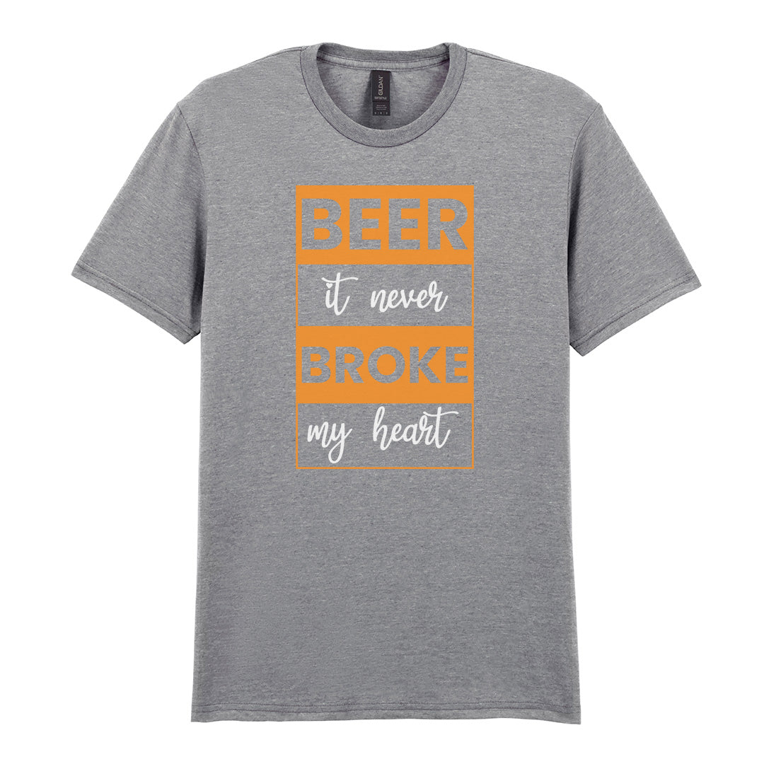Beer It Never Broke My Heart | Unisex Graphic T-Shirt