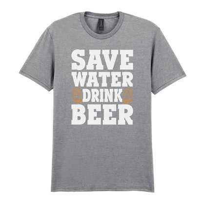 Save Water Drink Beer | Unisex Graphic T-Shirt – Design 1
