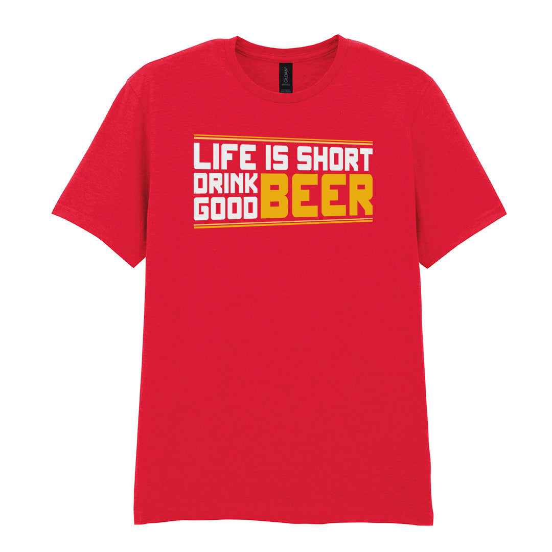 Life Is Short Drink Good Beer | Unisex Graphic T-Shirt – Design 2
