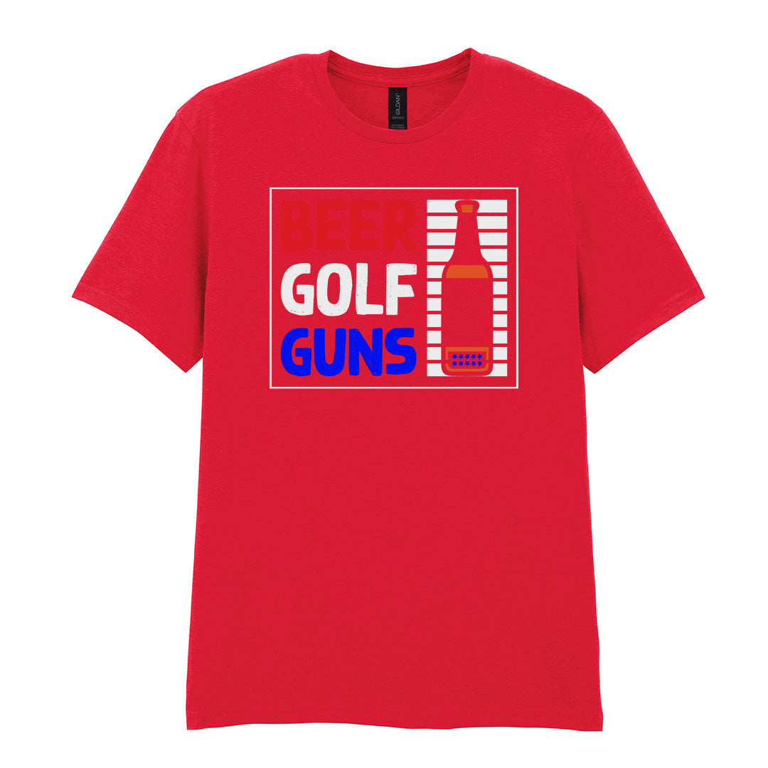 Beer Golf Guns | Unisex Graphic T-Shirt