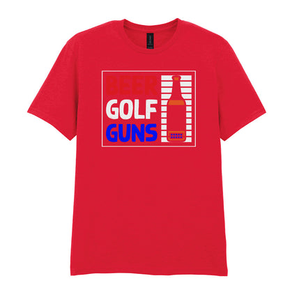 Beer Golf Guns | Unisex Graphic T-Shirt
