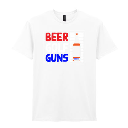Beer Golf Guns | Unisex Graphic T-Shirt