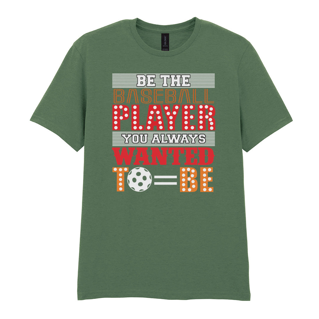 IPRINTOP Elevate Your Game Today - Design 2 Graphic T-Shirt in Military Green - player slogan and ball