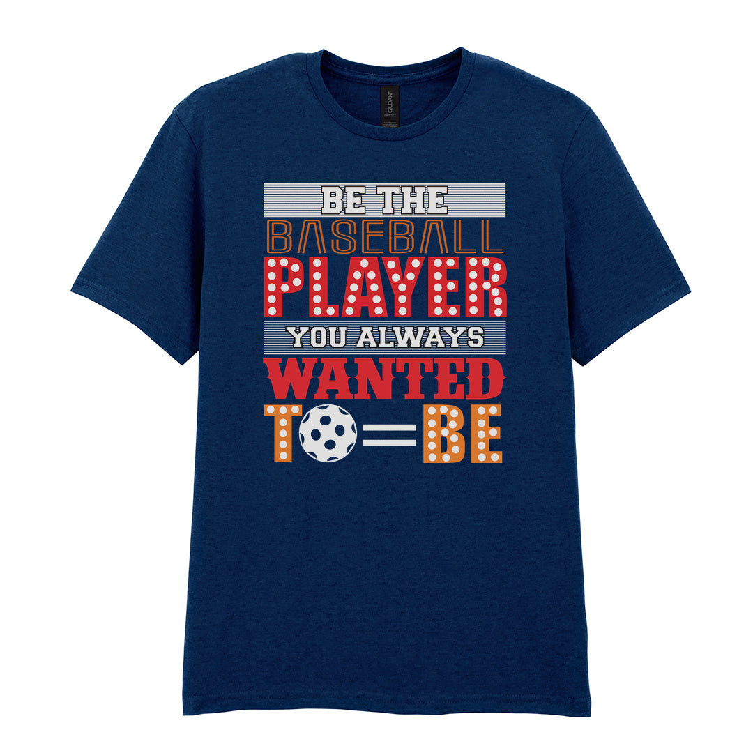 IPRINTOP Elevate Your Game Today - Design 2 Graphic T-Shirt in Navy - player slogan and ball
