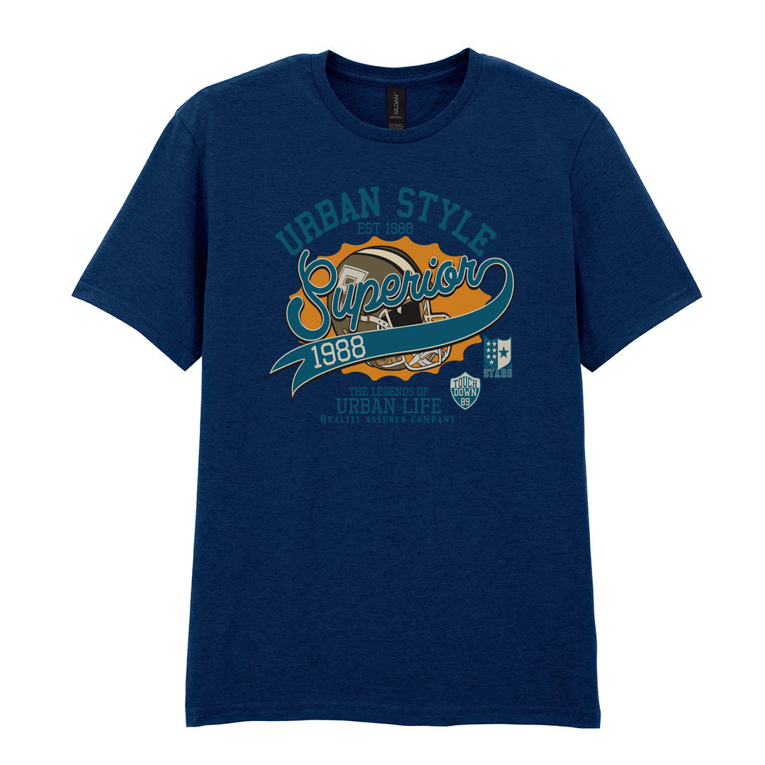 IPRINTOP Baseball Spirit - Design 1 Graphic T-Shirt in Navy - Urban Style Superior lettering