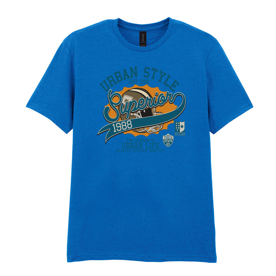 IPRINTOP Baseball Spirit - Design 1 Graphic T-Shirt in Royal - Urban Style Superior lettering