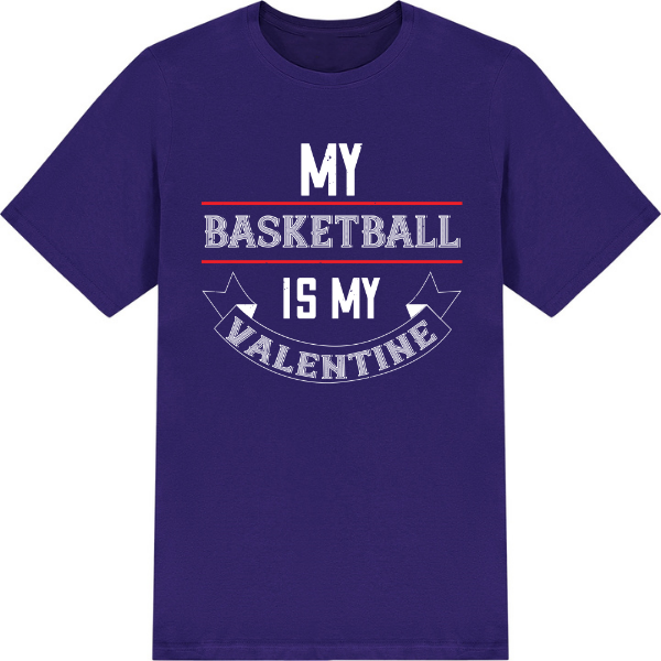My Basketball Is My Valentine graphic T-shirt - image 4