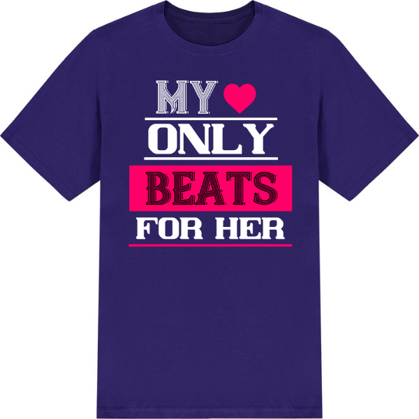 My Love Only Beats For Her graphic T-shirt - image 4