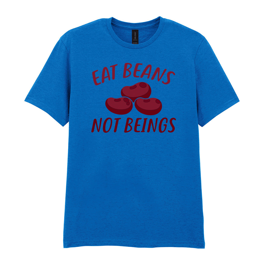 IPRINTOP Eat Beans Not Beings Graphic T-Shirt in Royal - red beans and Eat Beans Not Beings