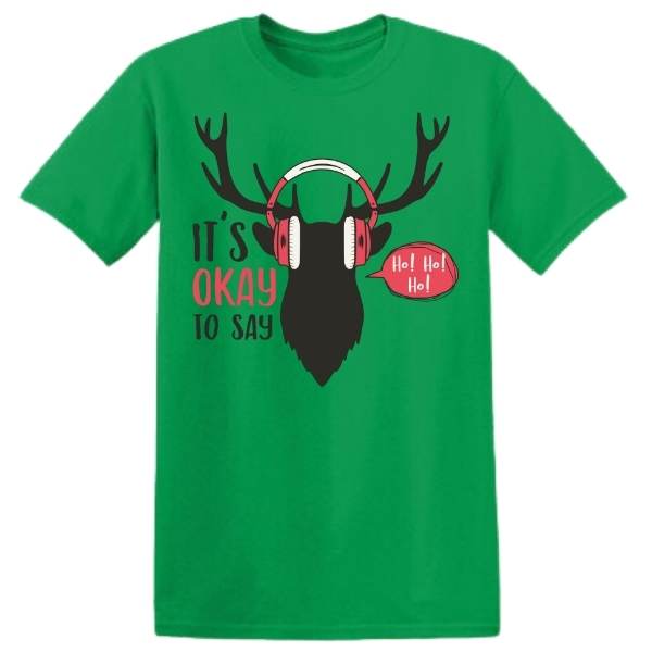 It's OK To Say Ho Ho Ho graphic T-shirt - image 2